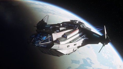Star Citizen Carrack Over microTech Ingame screenshot fr… Flickr