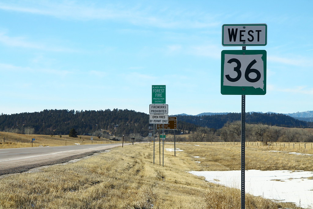 SD36 West Sign Hermosa, South Dakota formulanone Flickr