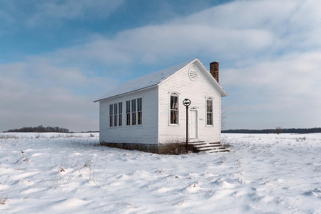 Schoolhouse, Grass Lake, MI, January 15, 2012 NAP_Canon EO… Flickr