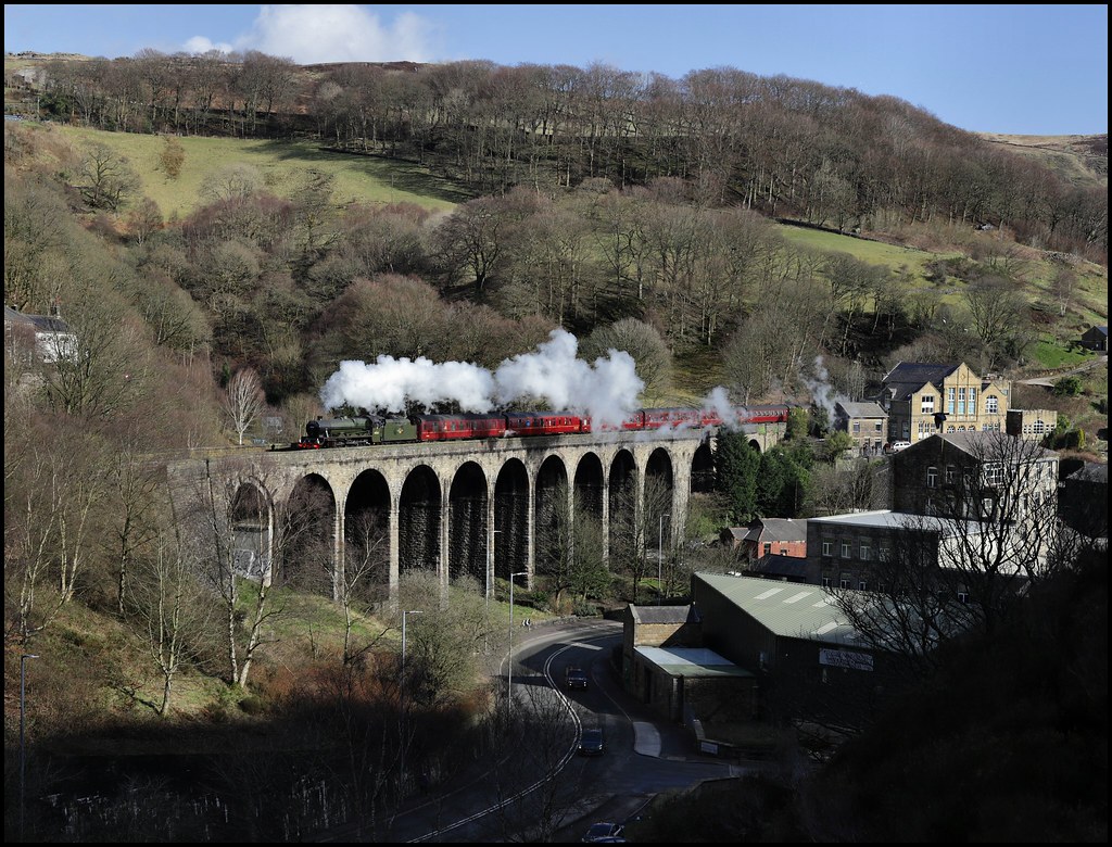 Lydgate Viaduct, 45562 'Alberta' RYTC 'The Cotton Mill Exp… Flickr