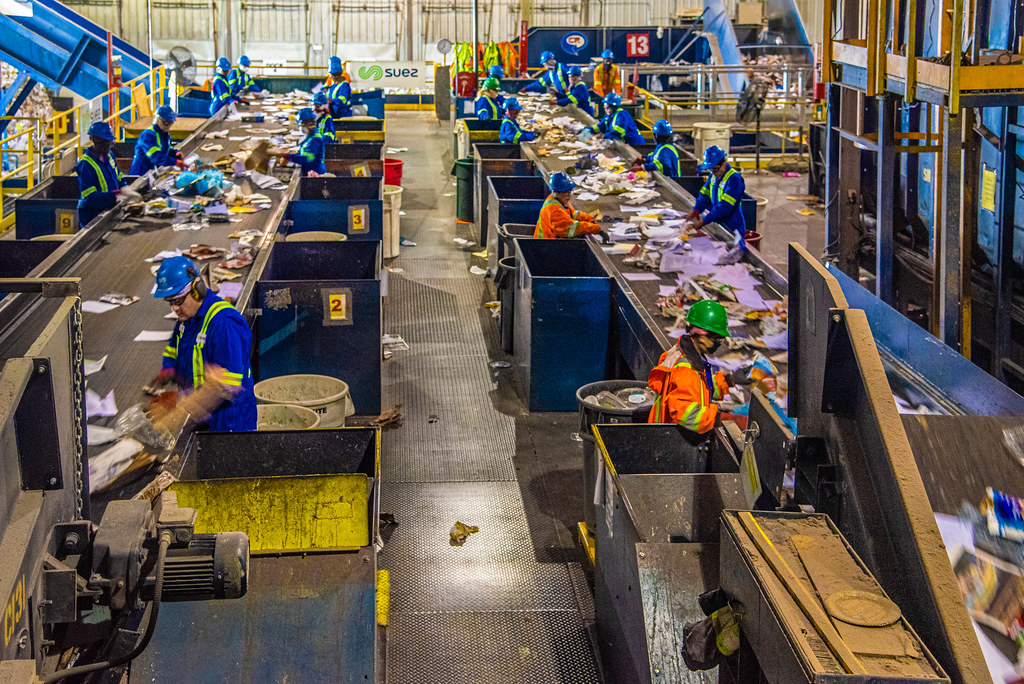 Edmonton Waste Management Centre sorting stations Flickr