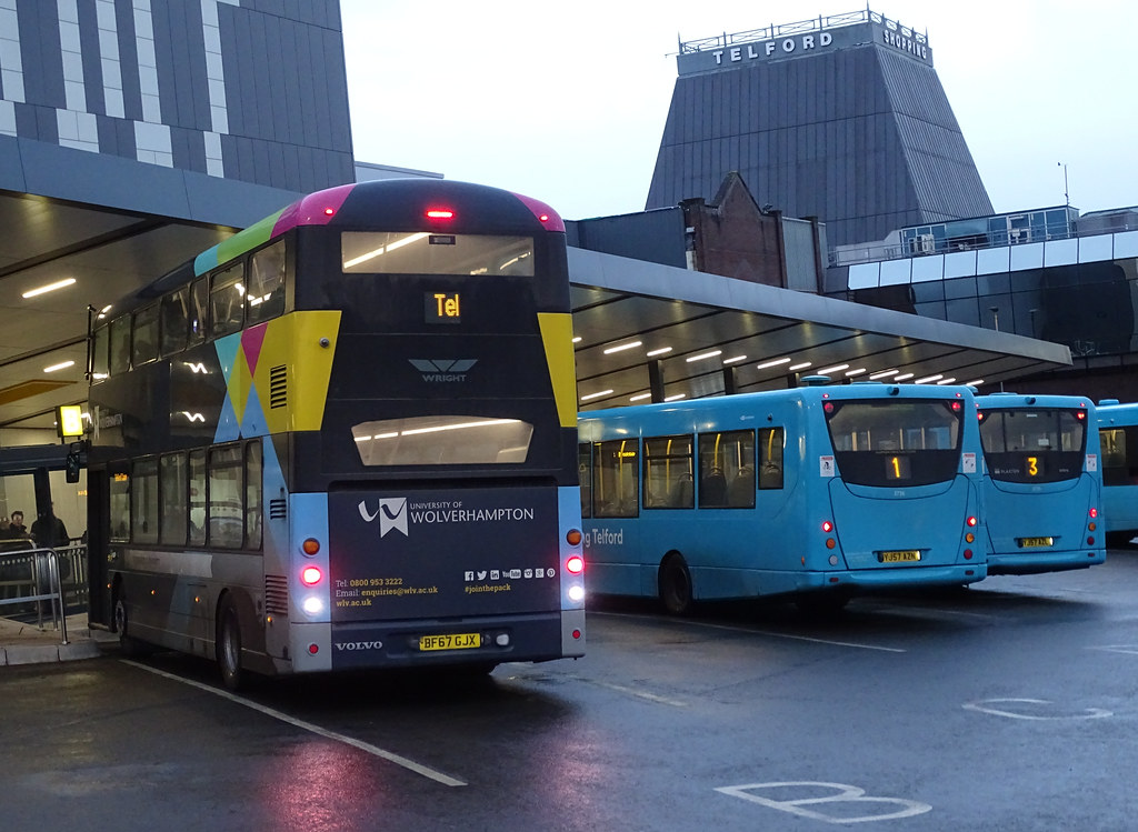 University of Wolverhampton BF67 GJX at Telford bus statio… Flickr