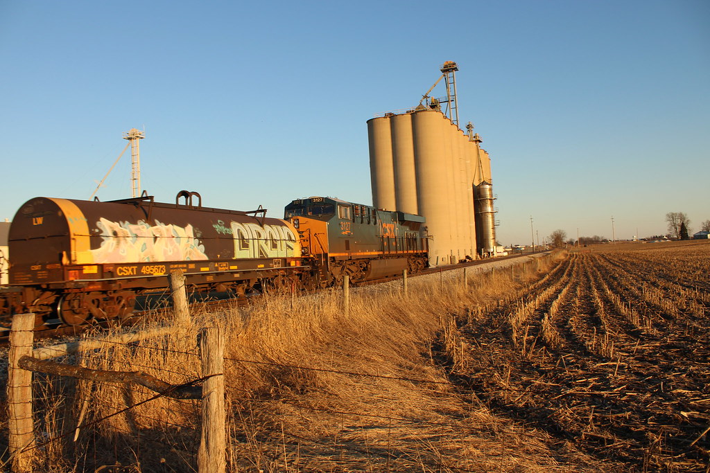 CSX Q36029 through College Corner, Ohio Brady Smith Flickr