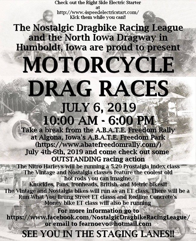 North Iowa Drag Strip All Motorcycle Drangs July 4th 2019 Flickr
