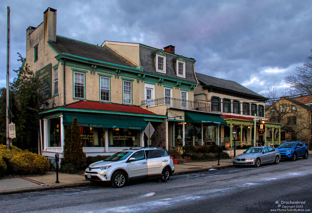 High End Shops on Bridge Street in Downtown Lambertville NJ a photo
