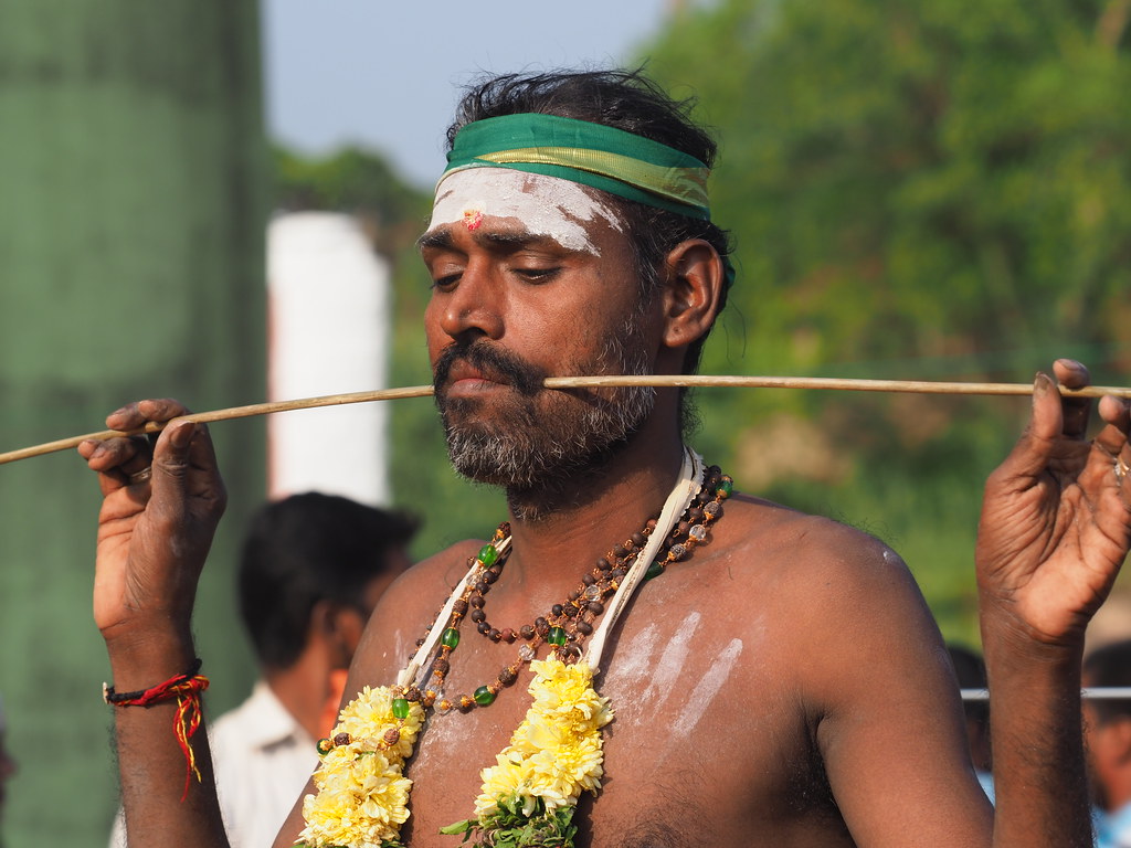 Thaipusam body piercing rituals usually produce no blood a… Flickr