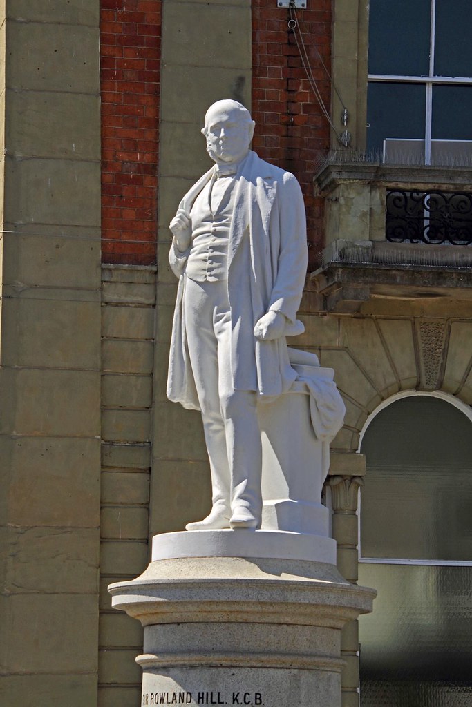 Roland Hill A statue of Sir Roland Hill the inventor of th… Flickr