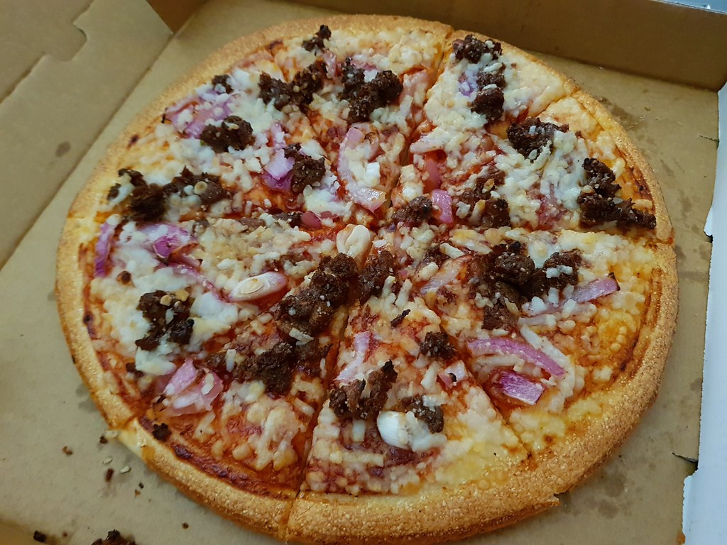 Vegan Beef and Onion Pizza from Dominos Susan Flickr