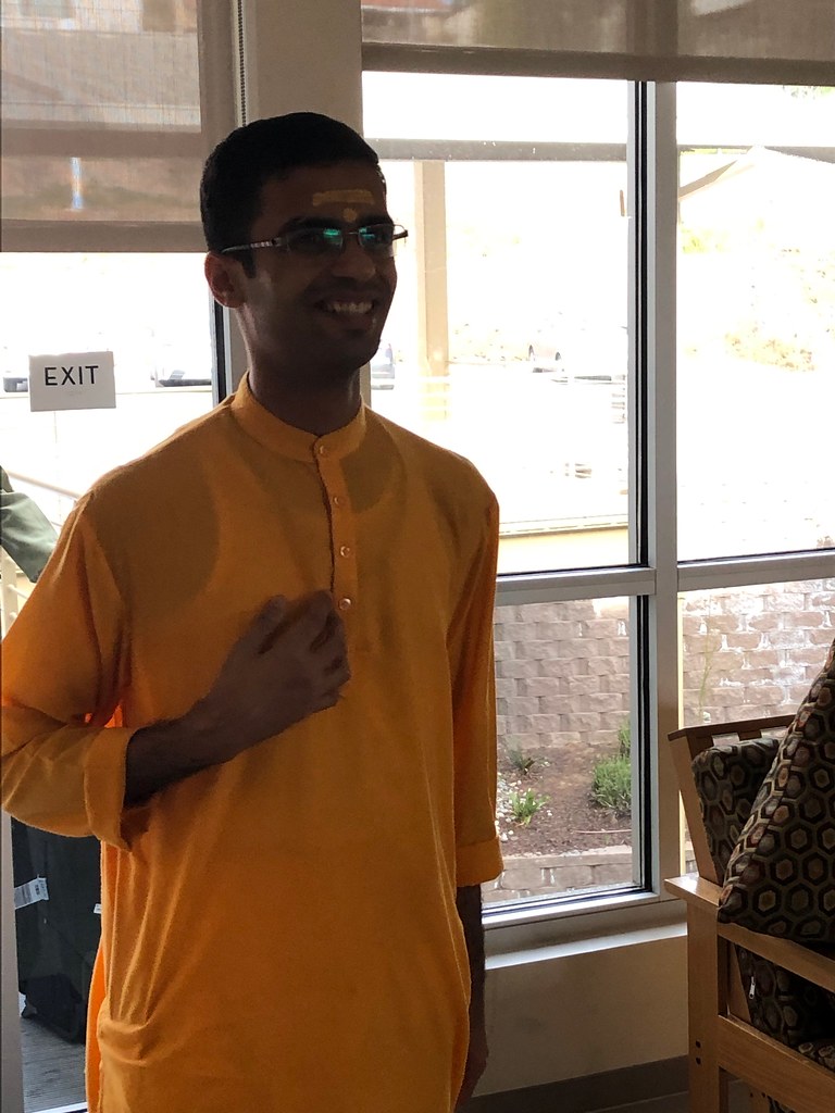 Brahmachari Soham Chaitanya Arrives at CMSJ Flickr