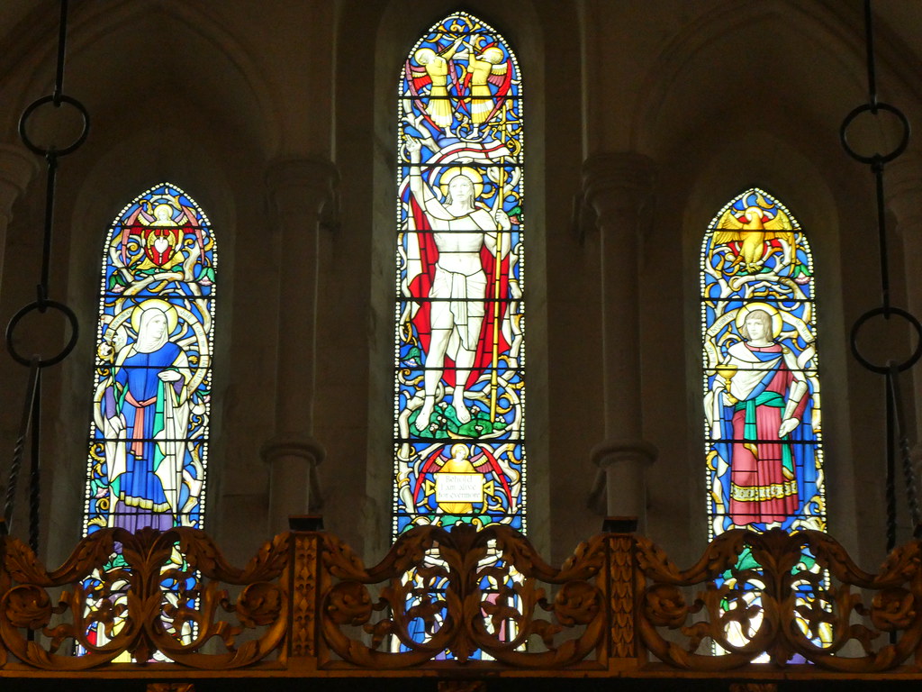 Stained glass window, Portsmouth Anglican Cathedral Flickr