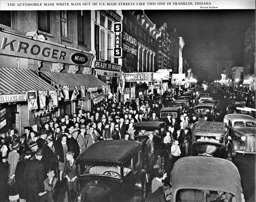 Downtown Franklin, Indiana, 1930s From a Fortune Magazine … Flickr