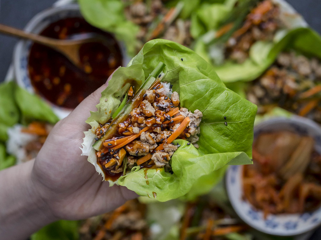 xiaoEats Toronto Food Blog Spicy Turkey Lettuce Wraps