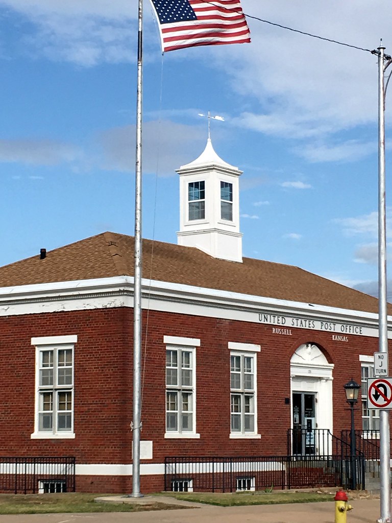 Russell Kansas Post Office wredak Flickr