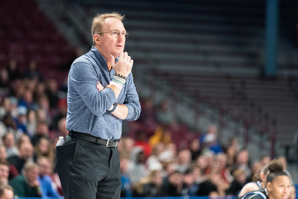 Hopkins High School head coach Brian Cosgriff in a state playoff game