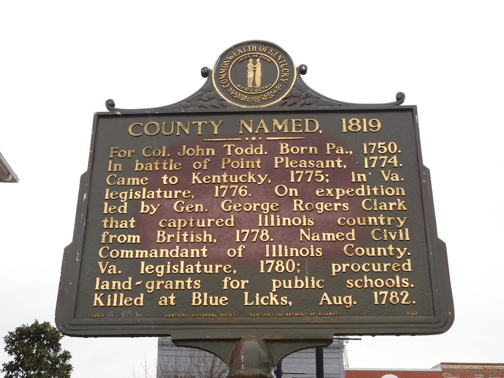 Todd County Historic Marker Elkton, Kentucky Jimmy Emerson, DVM
