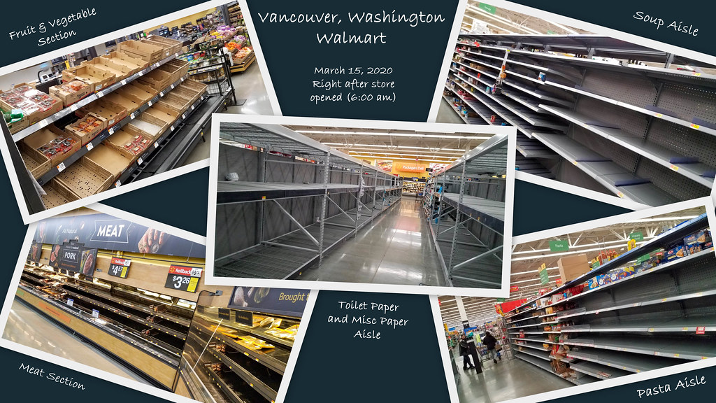 Empty Shelves at Walmart (March 15th) Vancouver, Washingto… Flickr