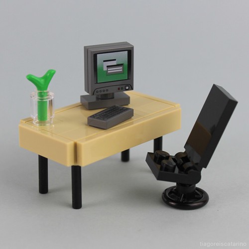 LEGO Office Desk Instructions Video building instructions … Flickr