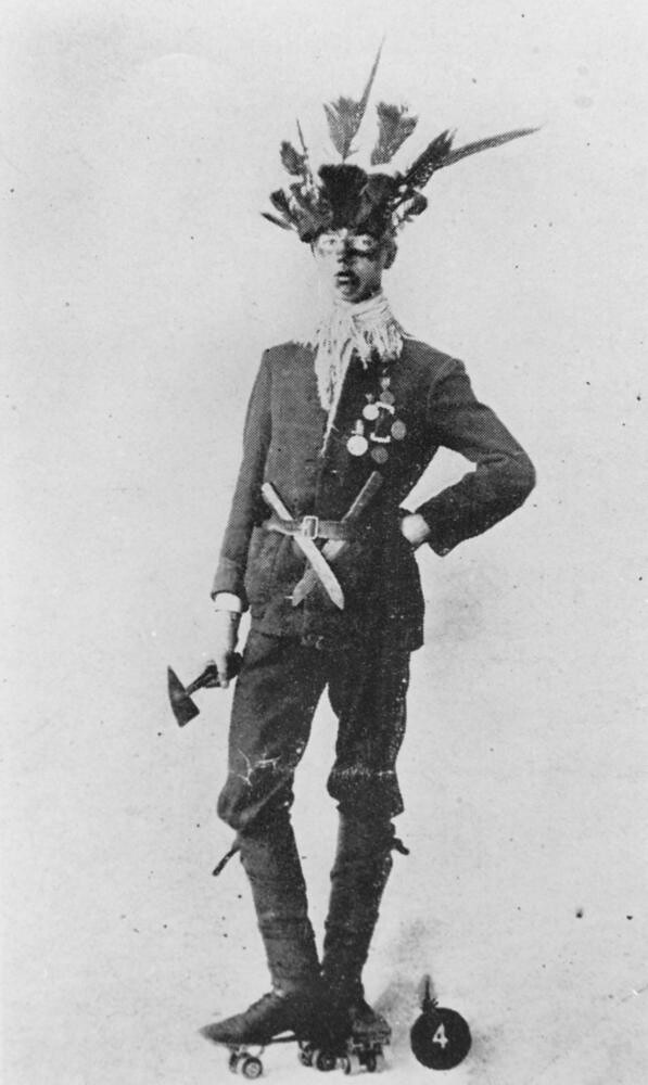 Most original costume at the St Patricks Day skating carnival Toowoomba