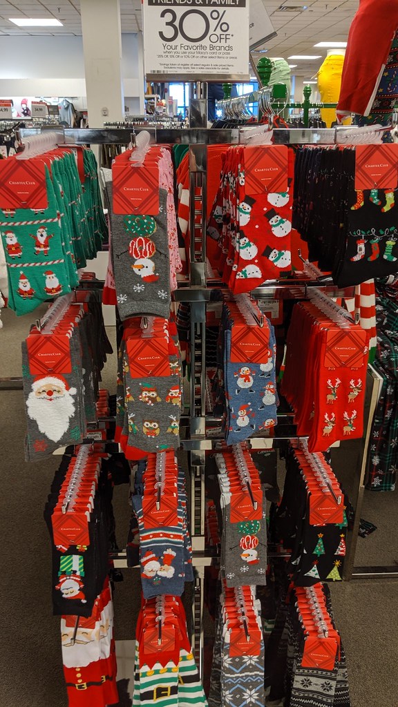 20191109 Deptford Mall Christmas socks I think this … Flickr