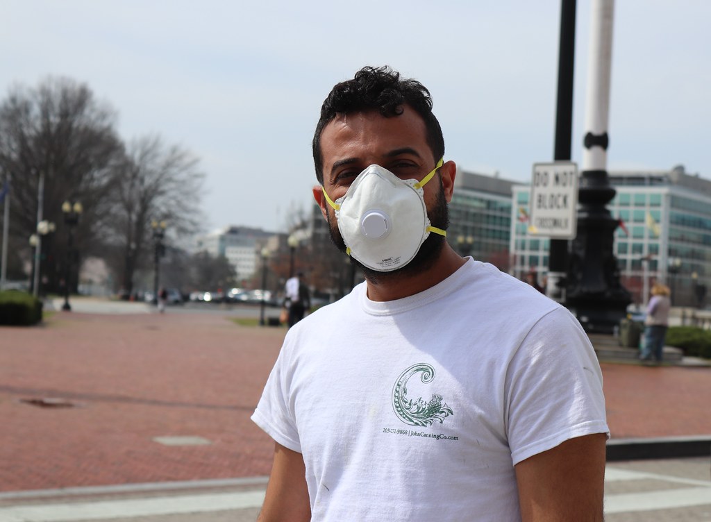 02a.FaceMask.UnionStation.WDC.19March2020 Man in face mask… Flickr
