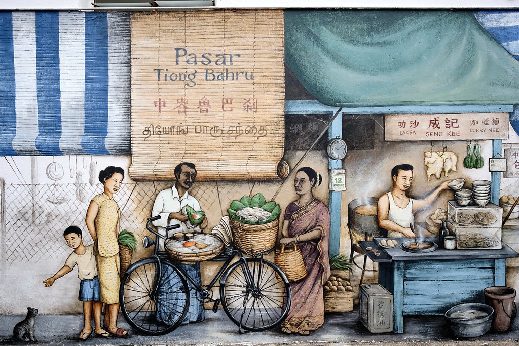 Singapore Mural painting, street art!!! Jean luc Min Flickr