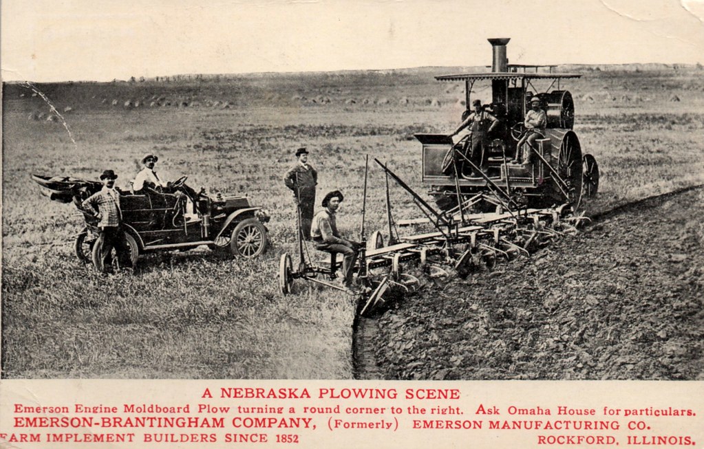 Emerson Engine Moldboard Plow, Nebraska, Farm Equipment Flickr