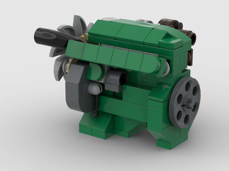 LEGO MOC38104 Engine detroit diesel (Model Team 2020) Rebrickable Build with LEGO