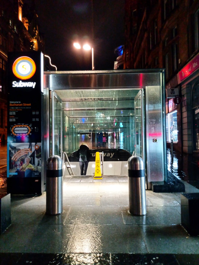 Going Underground Entrance to the Glasgow Underground on B… Flickr