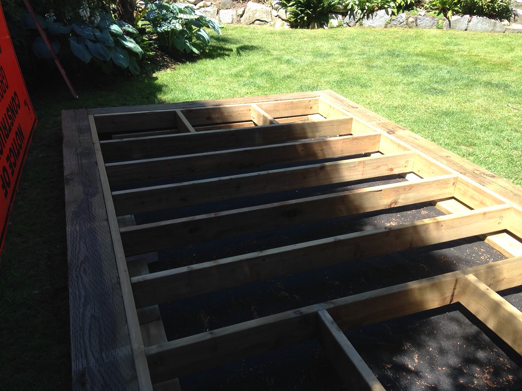 Building a shed platform Garden shed construction Flickr