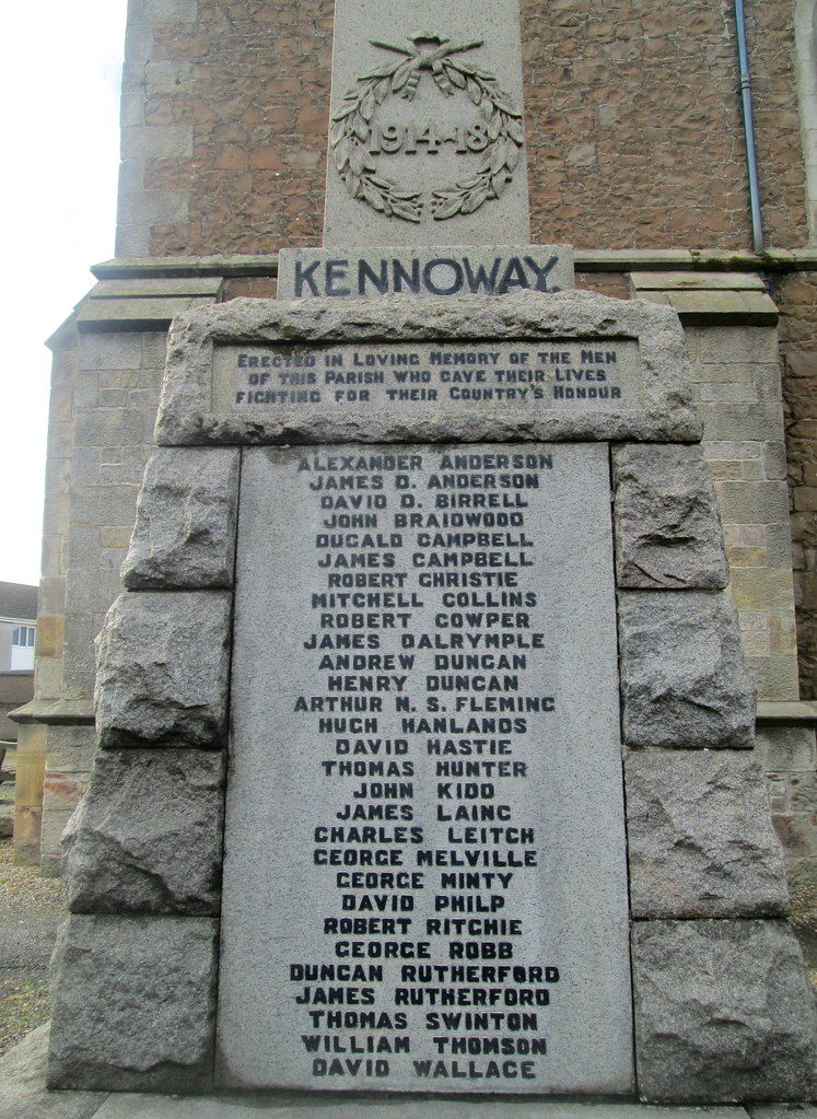 Great War Dedication, Kennoway War Memorial In the stone w… Flickr