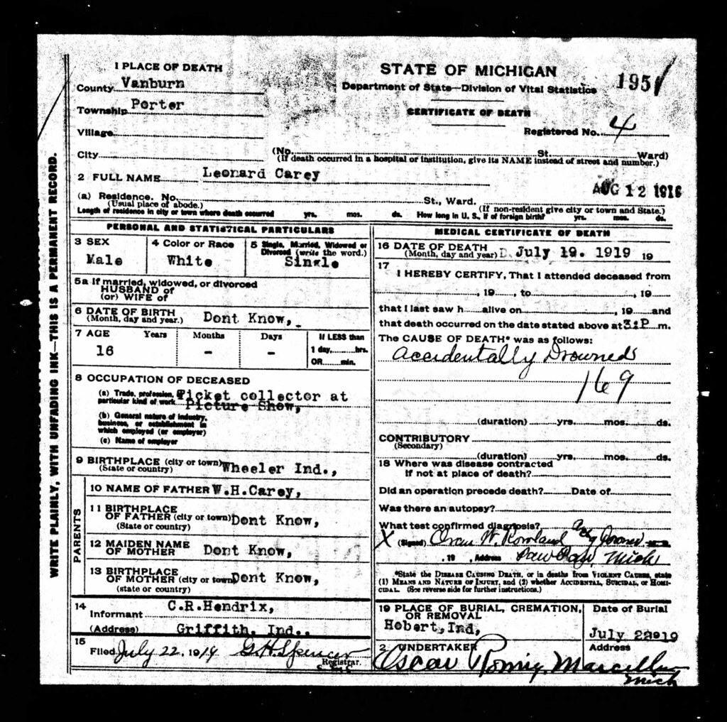 20200329. Carey, Leonard (Lynn), death certificate Flickr