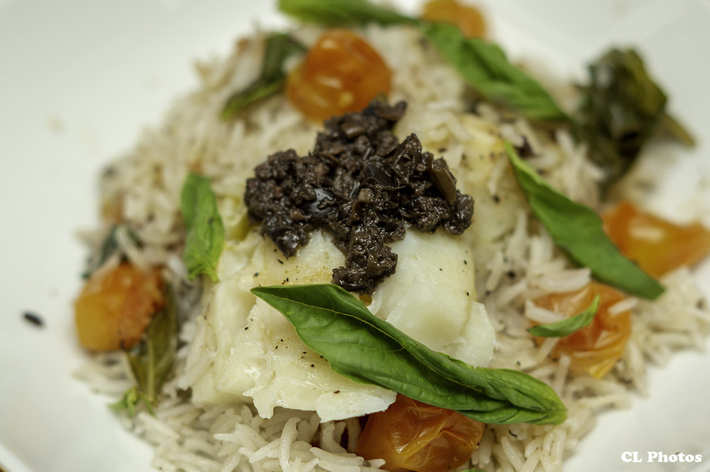 haddock with rice, tomatoes, and tapenade Jamie Oliver's r… Flickr