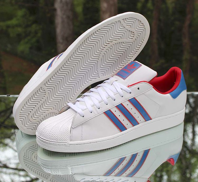 Adidas Originals Superstar II Shell Toe Men's 18 White Red… Flickr