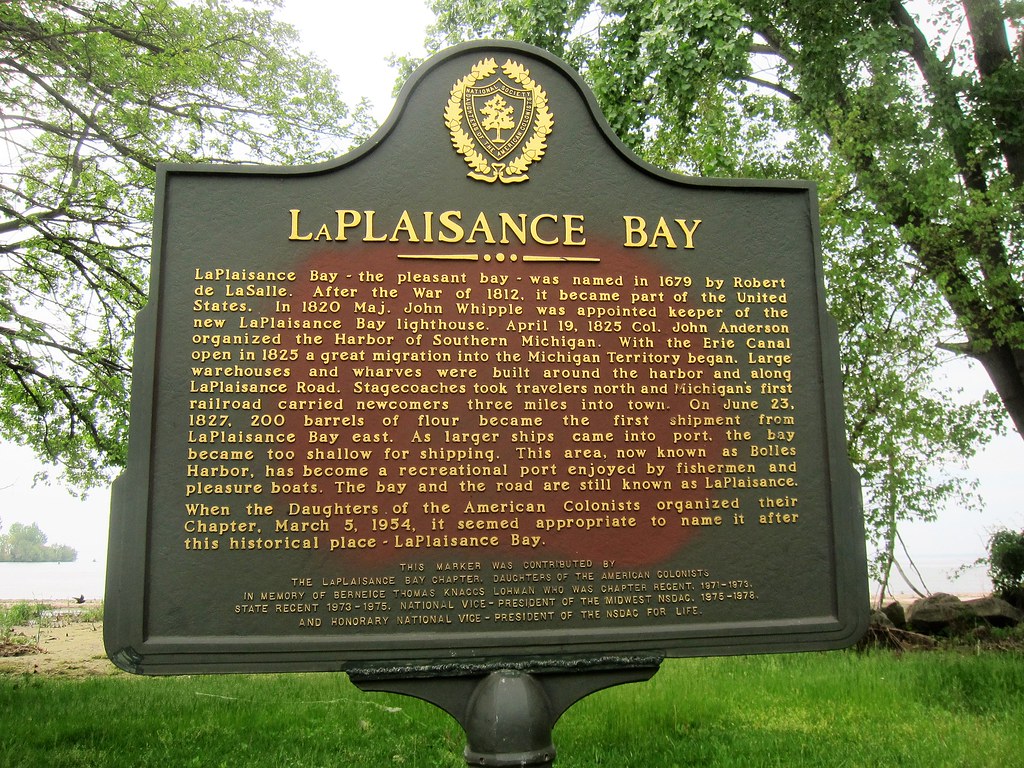 LaPlaisance Bay Historic Marker Monroe, Michigan Flickr