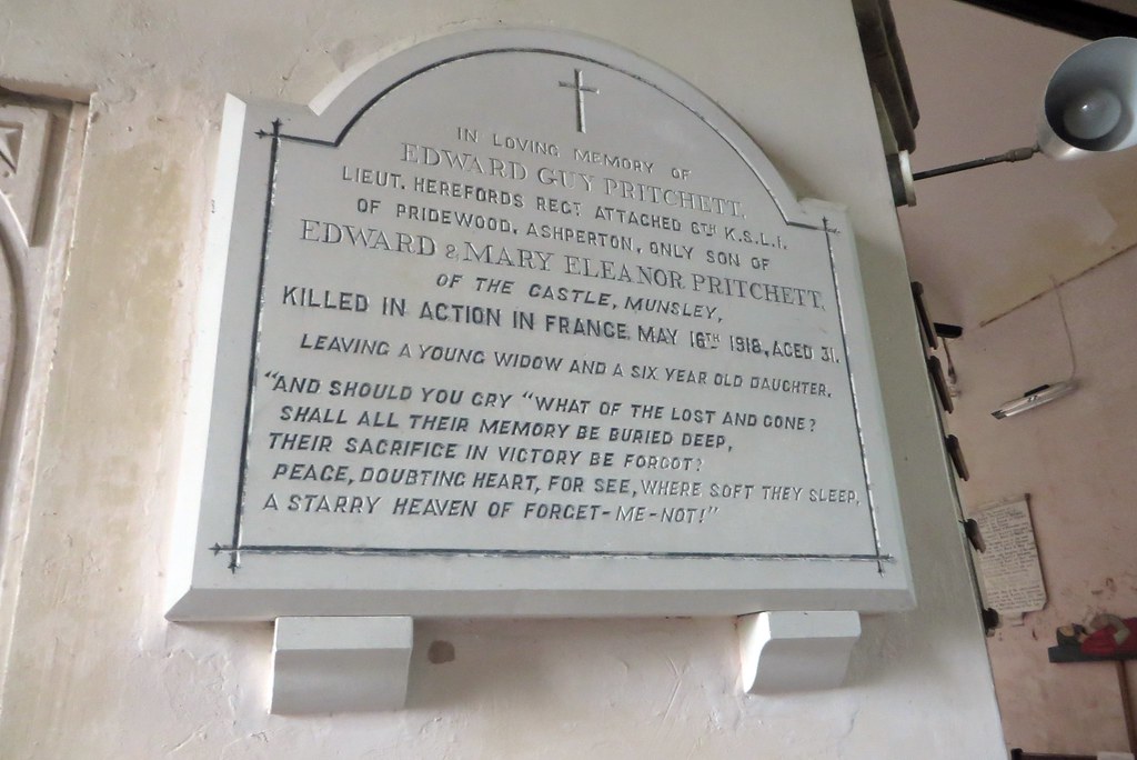 Ashperton Herefordshire Wall memorial in loving memory o… Flickr