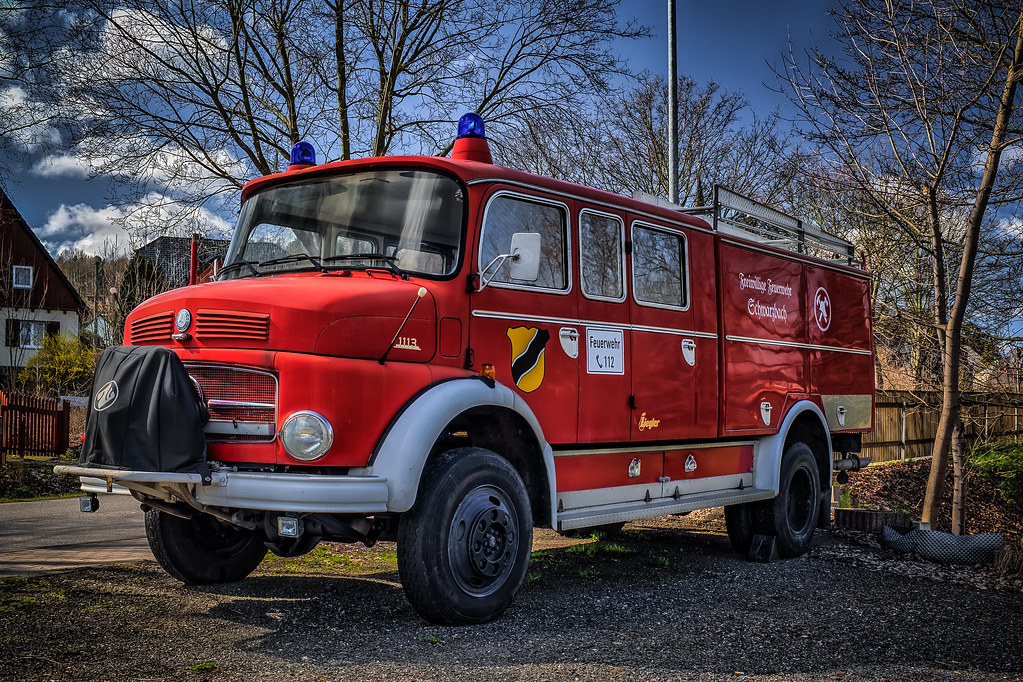 classic old MERCEDES FIRE TRUCK Peters HDR hobby pictures Flickr