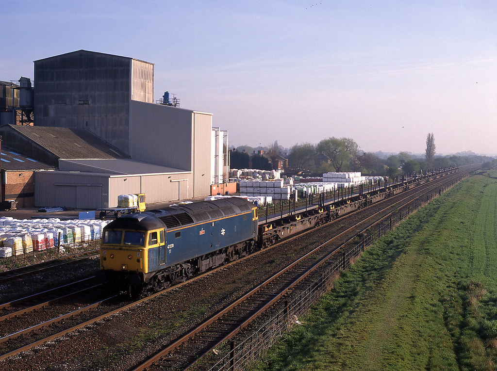 47270 on a freight at Wetmore Farm on 14 April 1995 Flickr
