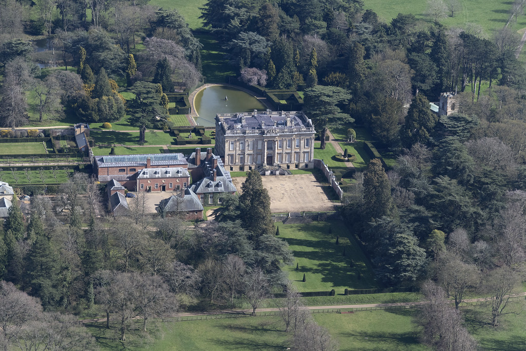 Easton Neston House aerial view a photo on Flickriver