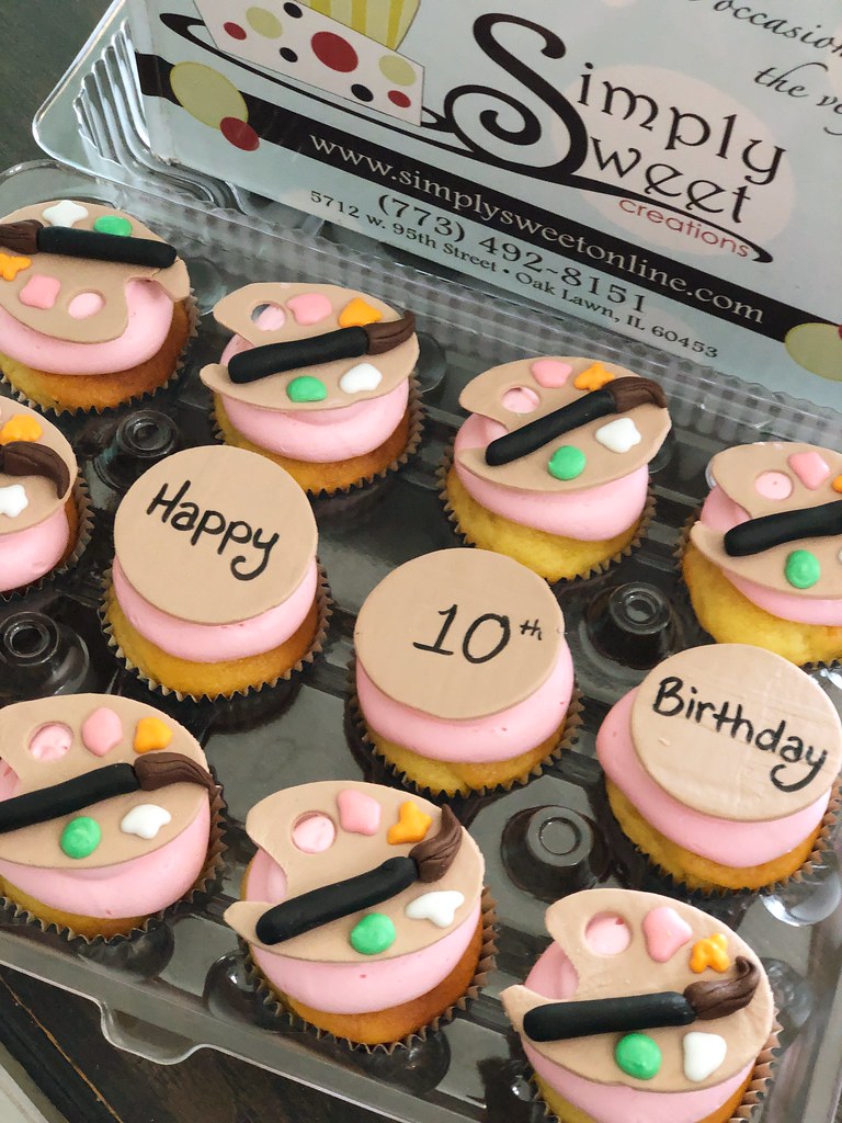 Paint palette cupcakes Simply Sweet Creations Flickr