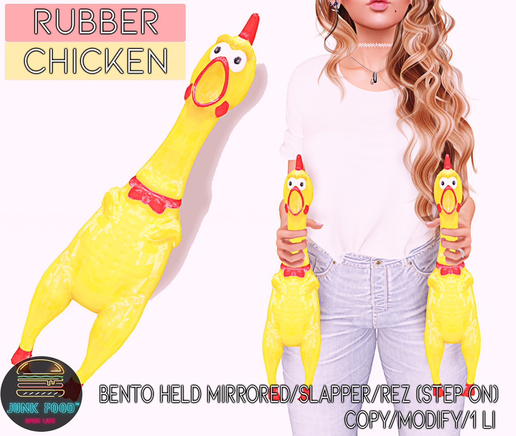 Junk Food Rubber Chicken Ad New Rubber Chickens at Junk … Flickr