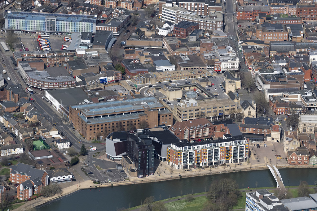 Bedford aerial image aerial view of Bedford in Bedfordshir… Flickr
