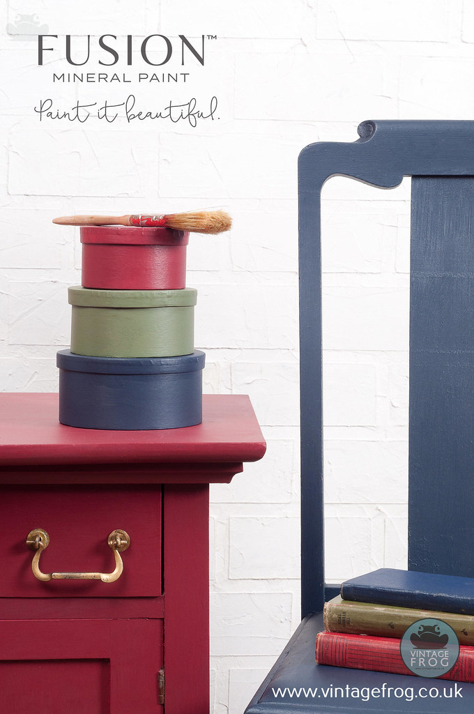 Cranberry Fusion Mineral Paint burgundy red Furniture Pain… Flickr