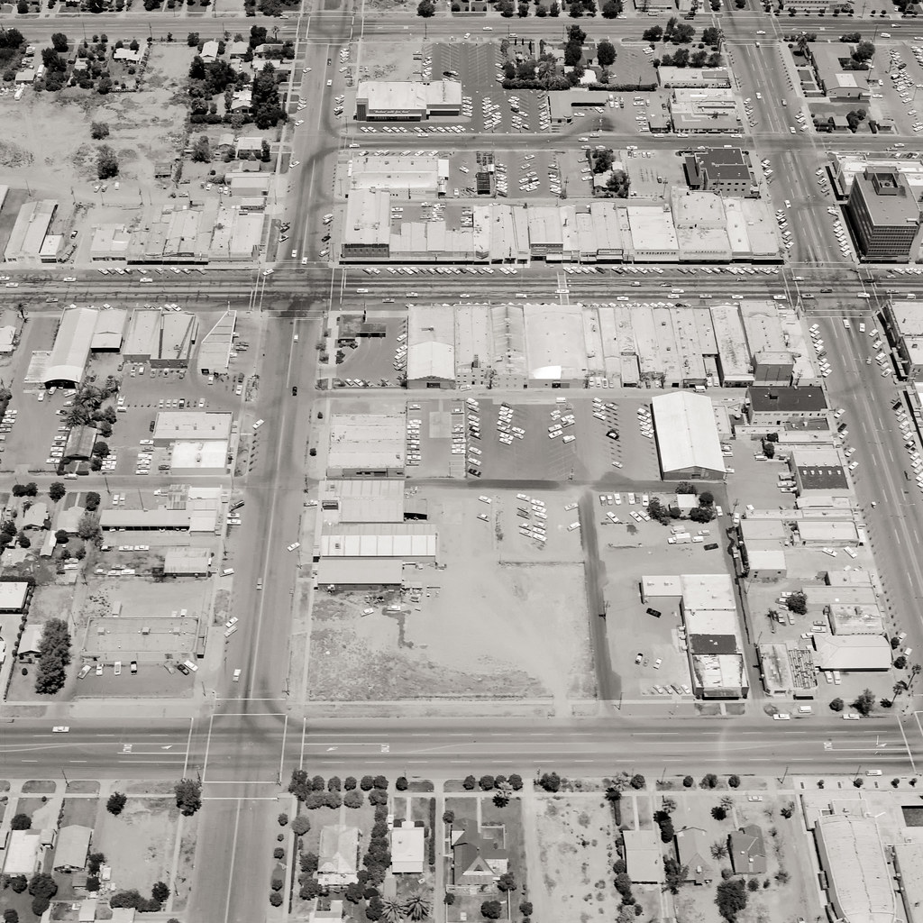 DOWNTOWN MESA v.2 June 1965 Aerial photograph by Dale We… Flickr