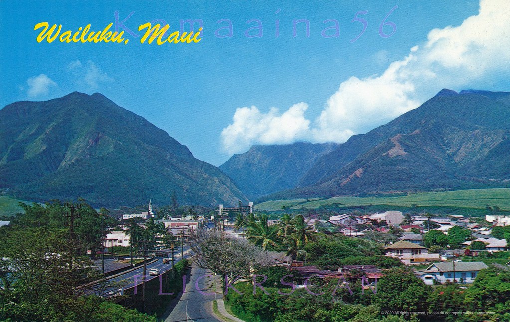 Iao Valley Wailuku Maui 1960s Looking west along West Kaah… Flickr