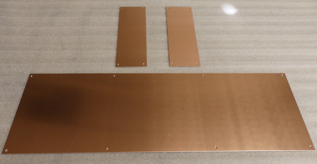 Antimicrobial Copper Door Kick Plate & Finger Push Plate S… Flickr