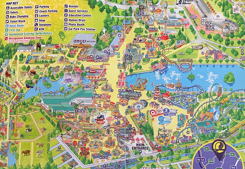 Collectables Drayton Manor 2019 Map/Brochure/Leaflet rfe.ie