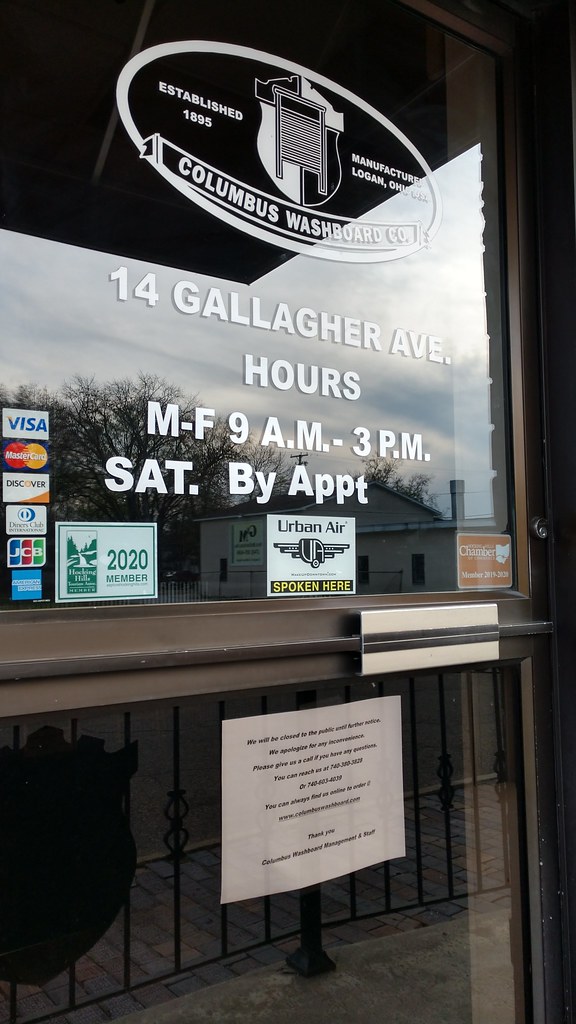 Columbus Washboard Company Logan, Ohio We will be closed t… Flickr