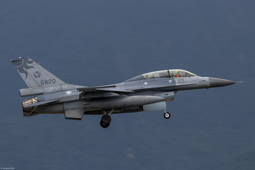 Taiwan (Republic of China) Air Force Lockheed Martin F16B 6820 on