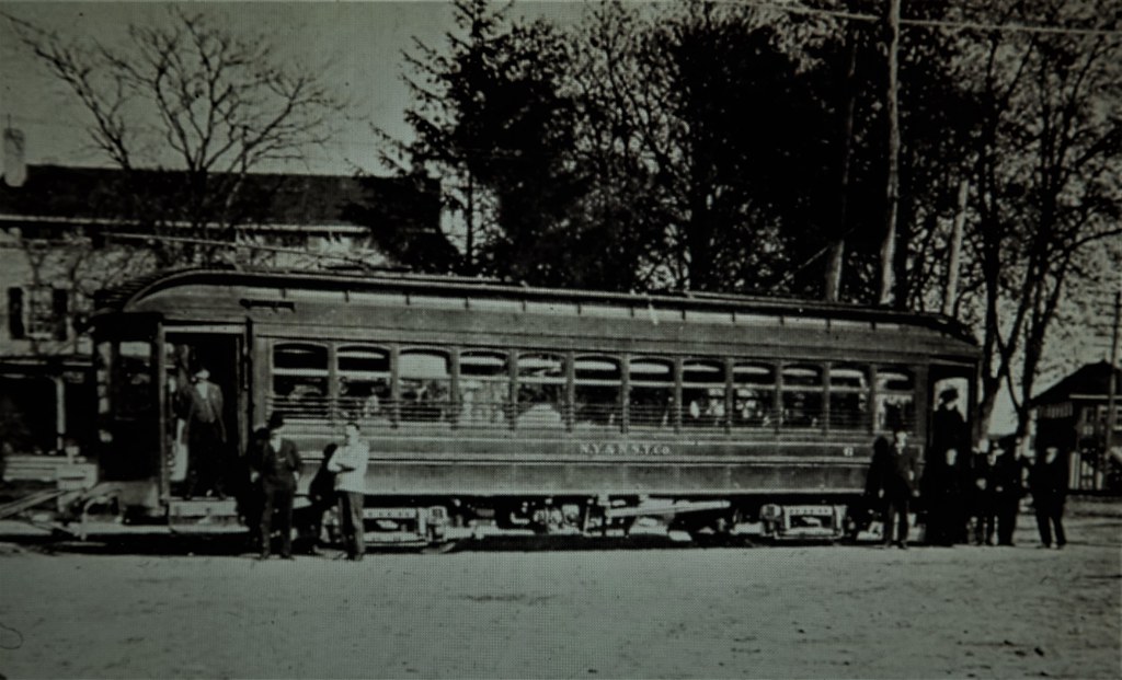 Old Hicksville, after 1909. The Hicksville trolley in fron… Flickr