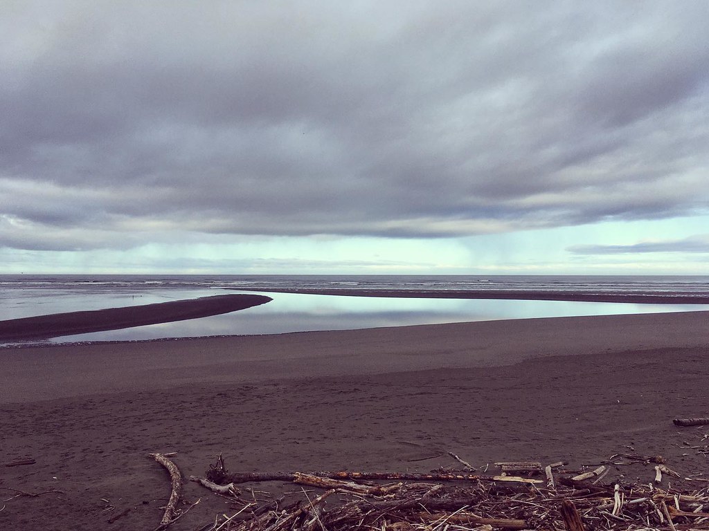 Clam Beach at low tide. It will still be there tomorrow b… Flickr